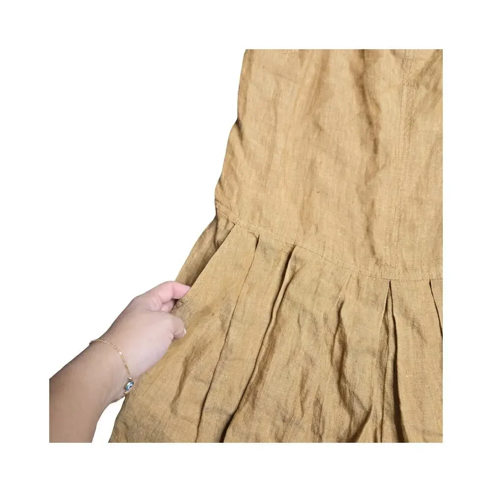 Rachel Comey Costello Linen Jumpsuit in Wheat‎ Size: S